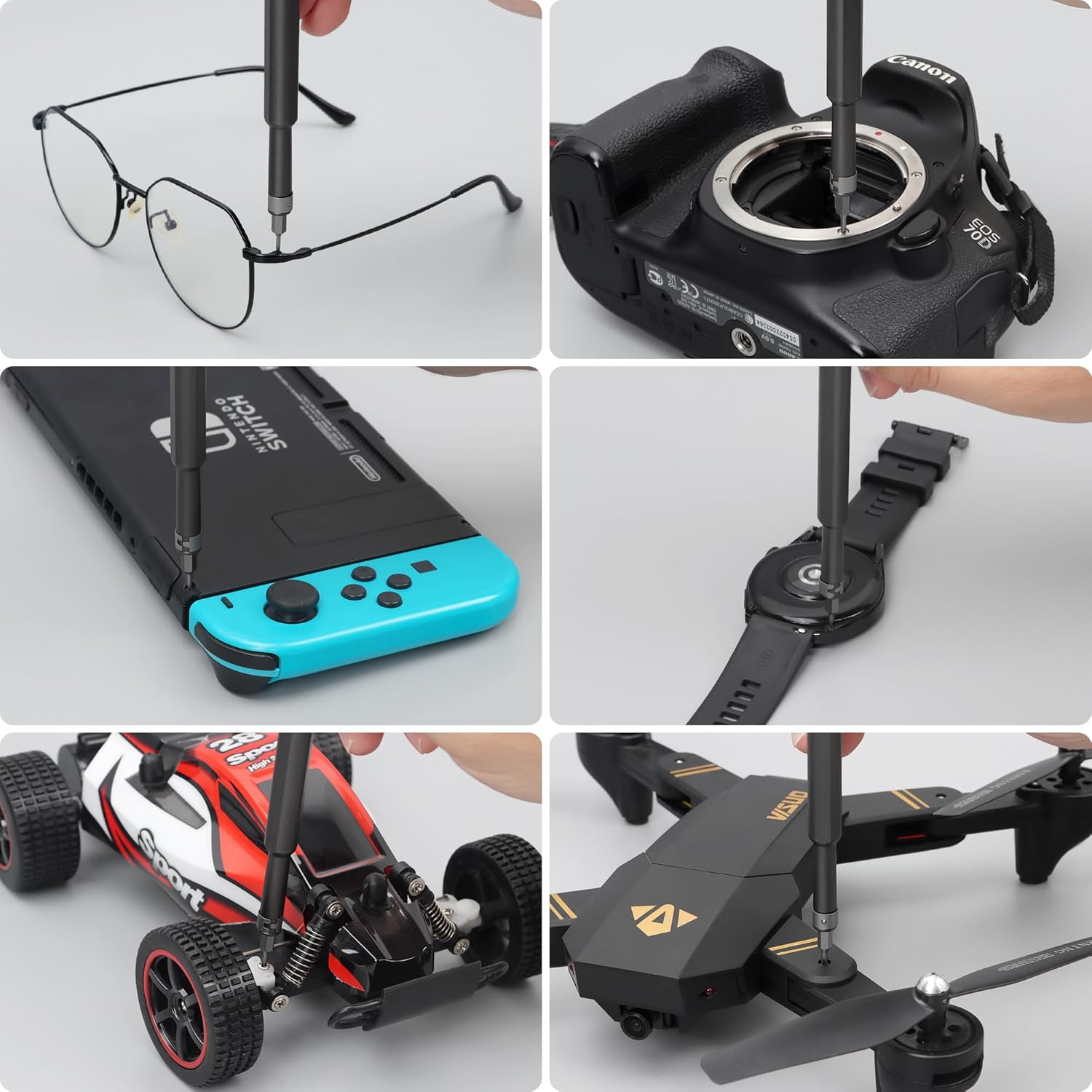 Precision Screwdriver Set 49 in 1 SHARDEN Small Screwdriver Set Magnetic Repair Tool Kit for Laptop, Iphone, Cell Phone, PC, Macbook, Tablet, Computer, PS5, PS4, Xbox, Electronic, Glasses, Watch image number 1