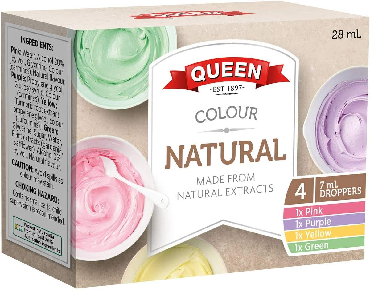 Queen Natural Rainbow Food Colour, 4 X 7 Ml image number 4