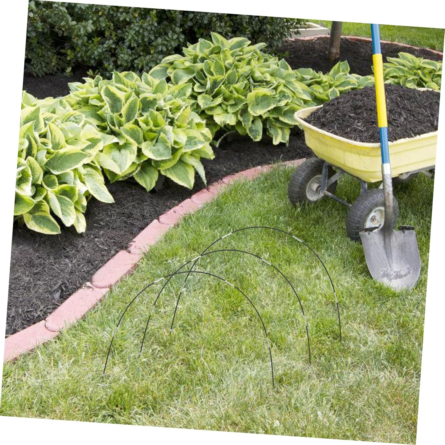 Garden Support Hoops Set Plant Connecting Tubes Floor Nails for Greenhouse Raised Beds and Vegetable Gardens Quick Assembly Gardening Tools for Snail Barrier image number 6