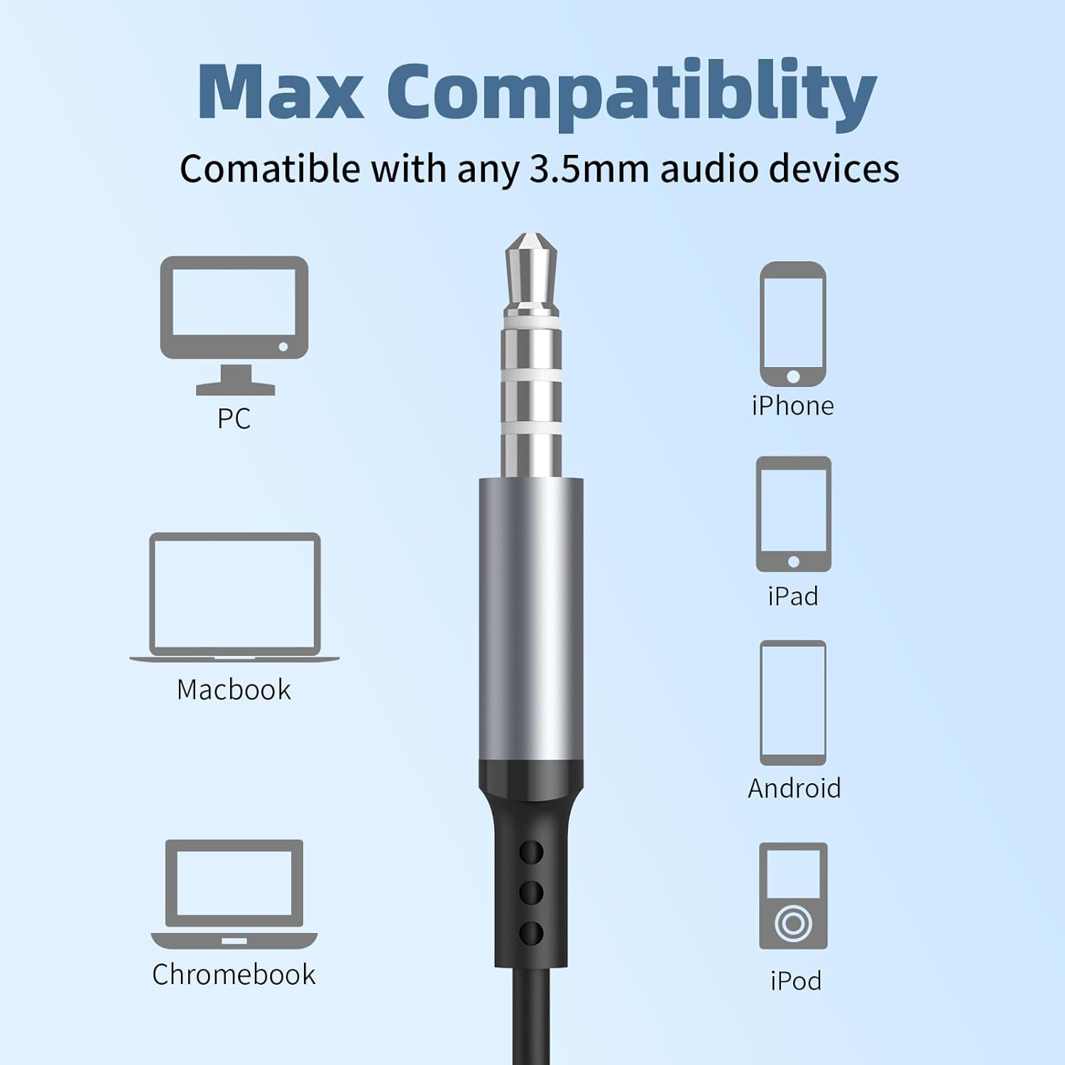 BENEWY ME910 Earphones, Wired Headphones with Microphone, In-Ear Noise Lsolating Earbuds and Volume Control, 3.5Mm Jack Earphones for Iphone, Ipod, Ipad, MP3, Huawei, Samsung image number 5