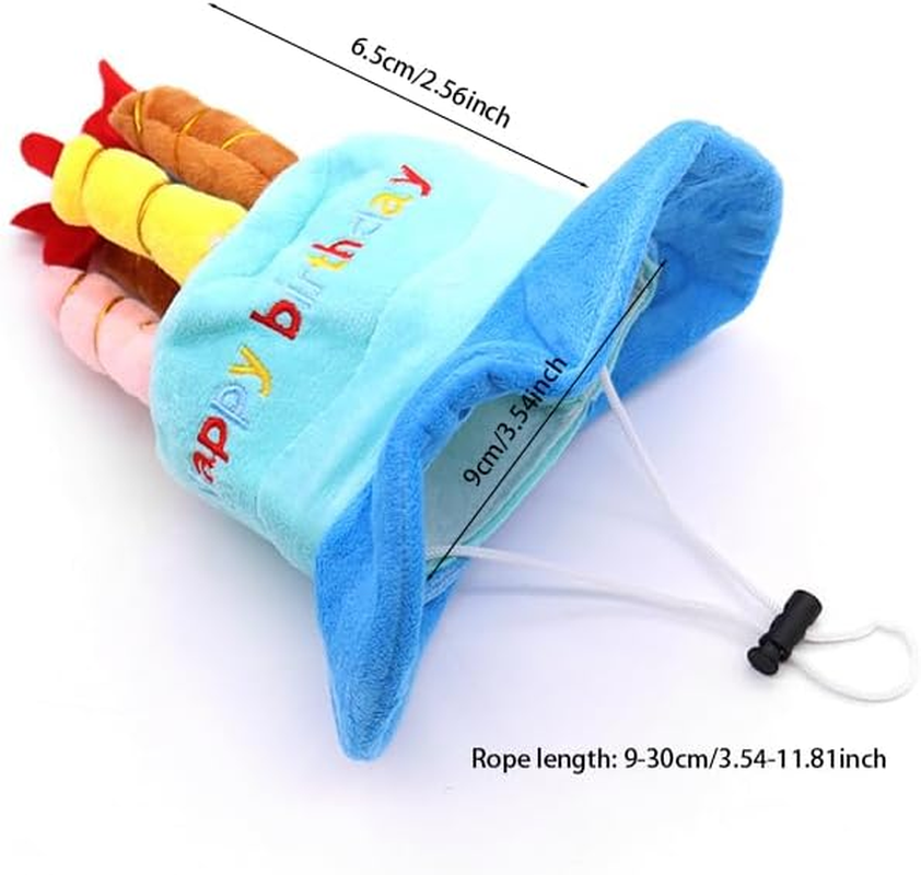 Pet Birthday Hat Plush Gift Cat Dog Cake Hat Party Hat image number 1