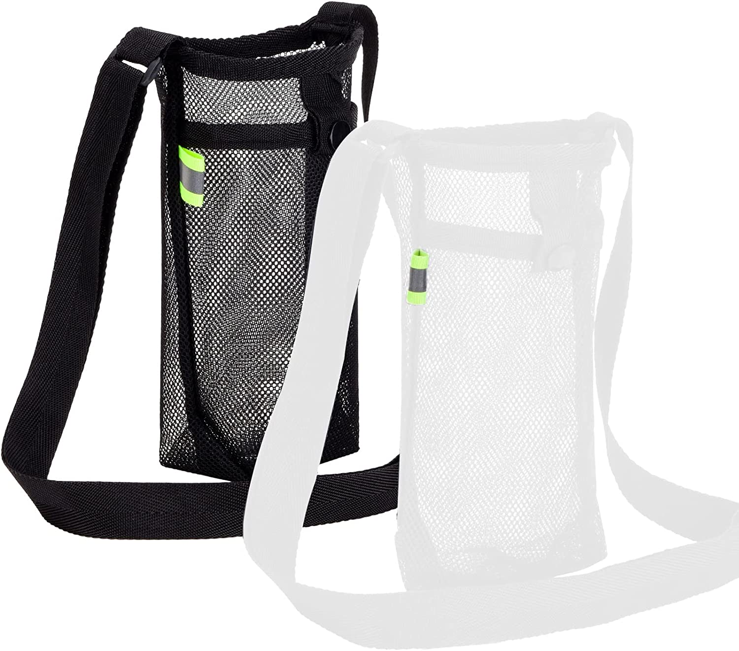 Water Bottle Holder, 2Pcs Water Bottle Carrier with Adjustable Shoulder Strap, Beach Bottle Bag, Water Bottle Sling Dog Water Bottle Sleeve for Sports Gym Hiking Camping Walking