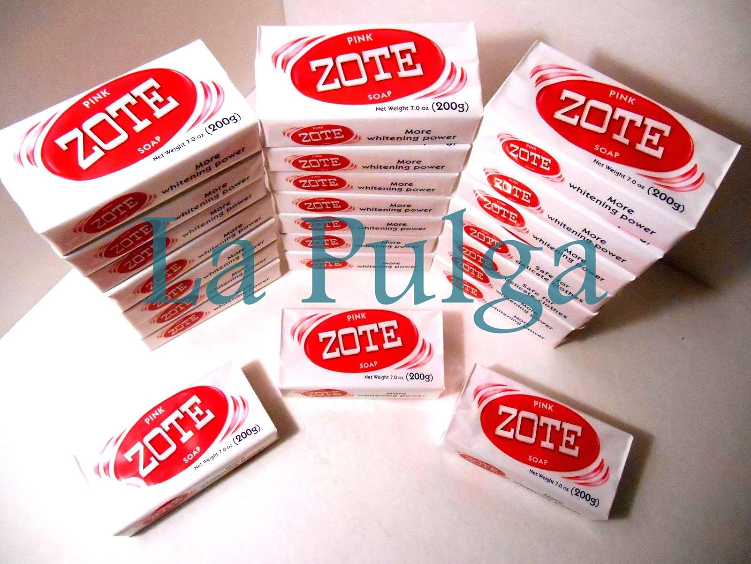 ZOTE Jabon Rosa Laundry Soap 200G Each Rosa/Pink Ropa Made in Mexico 25 Pcs