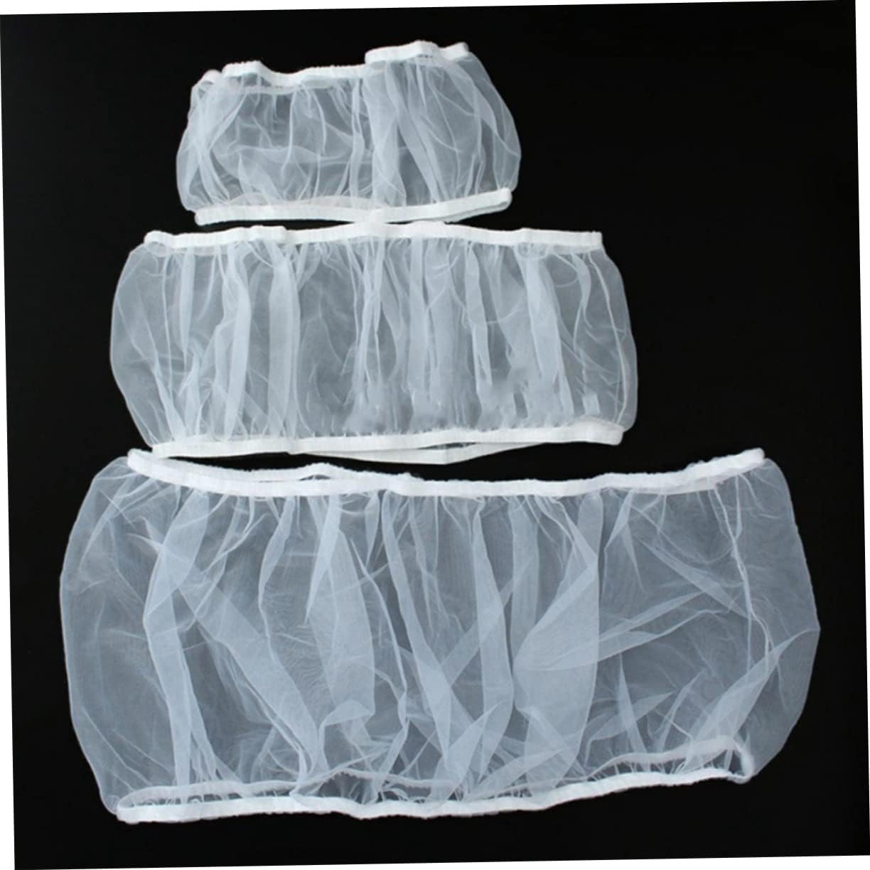 Alasum Mesh Bird Cage Catcher Cover Skirt Large White Heavy Duty Elastic Bird Cage Skirt for Seed Scatter Protection Breathable Mesh Netting Fits Cup Area Machine Washable image number 6