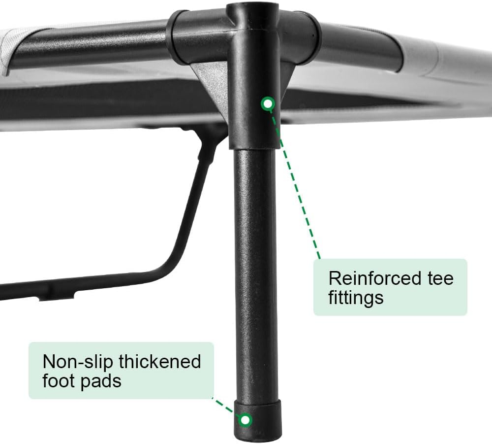 Melpet Raised Dog Bed Large Elevated Pet Bed Scratch and Moisture Resistant Breathable Kennel with Non-Slip Feet Indoor Outdoor for All Seasons Max Load 100Kg image number 3