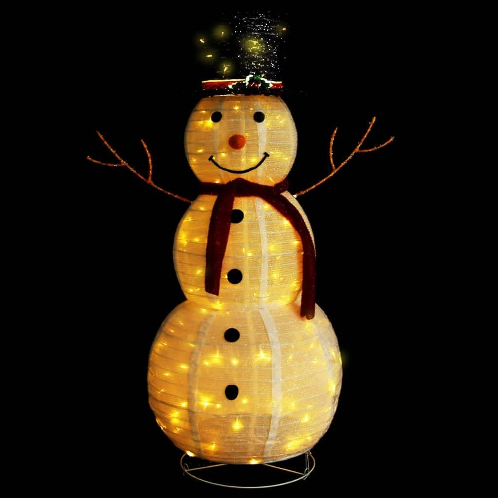 Decorative Christmas Snowman Figure LED Luxury Fabric 120Cm image number 4