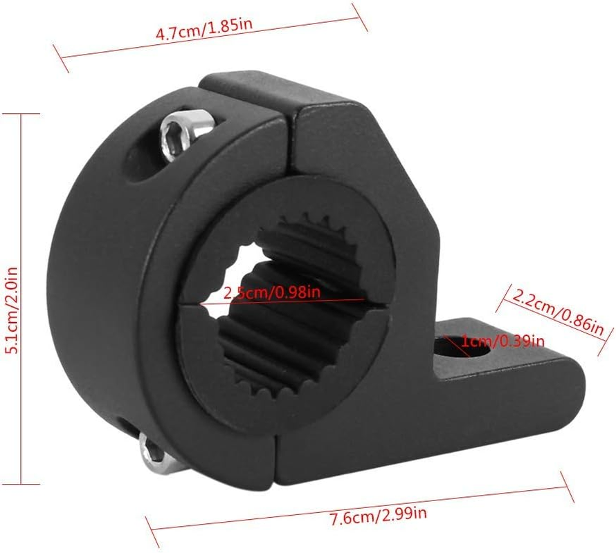 2Pcs Light Bar Tube Clamps, 19-30MM Universal Work Offroad Led Light Mounting Brackets Horizontal Bar Tube Clamp Kit, Horizontal Bar Cage Roof Rack Holder for Off-Road Truck UTV ATV image number 3