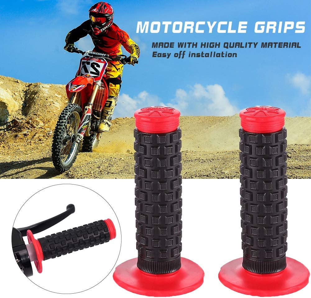 Motorcycle Grips Dirt Bike Grips Pillow Top Grip Mx Grips Universal Handle Grips for KX60 KX65 KX80 KX85 KX100 KX125 KX250 KX250F KX250R KX300 KX400 KX420 KX450 KX450F KX500 KLX110 KLX125 Green image number 4