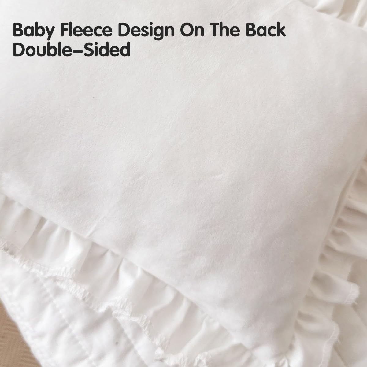 AIMALL 11X13.4 Inch Pure Cotton Lace Small Dog Pillow, Double-Sided Pet Sleeping Cushion for Cats and Dogs, Soft Plush and Breathable Cotton Design - Purple Rabbit image number 3