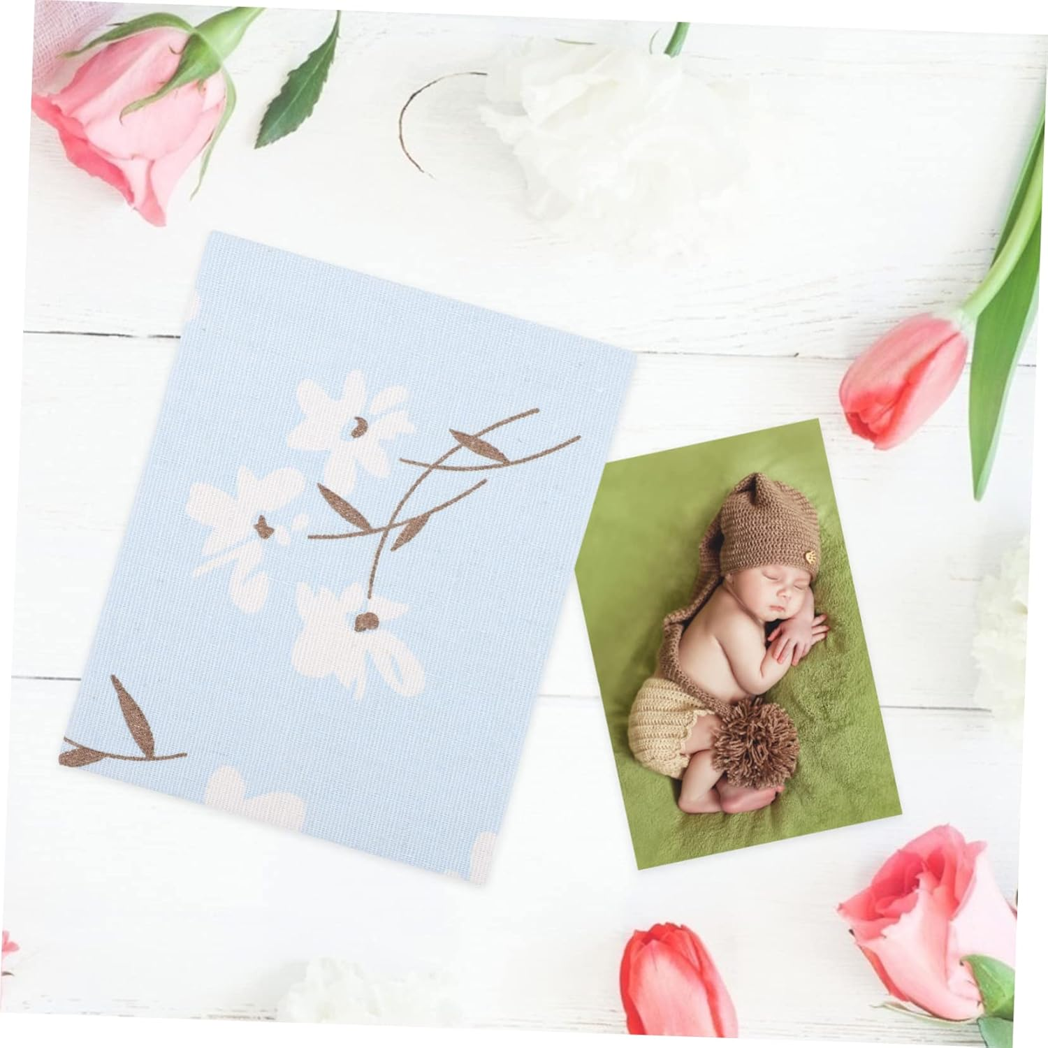 Vintage Photo Album Growth Manual Pages Design for Birthdays Weddings and Anniversaries Lightweight and Durable image number 1