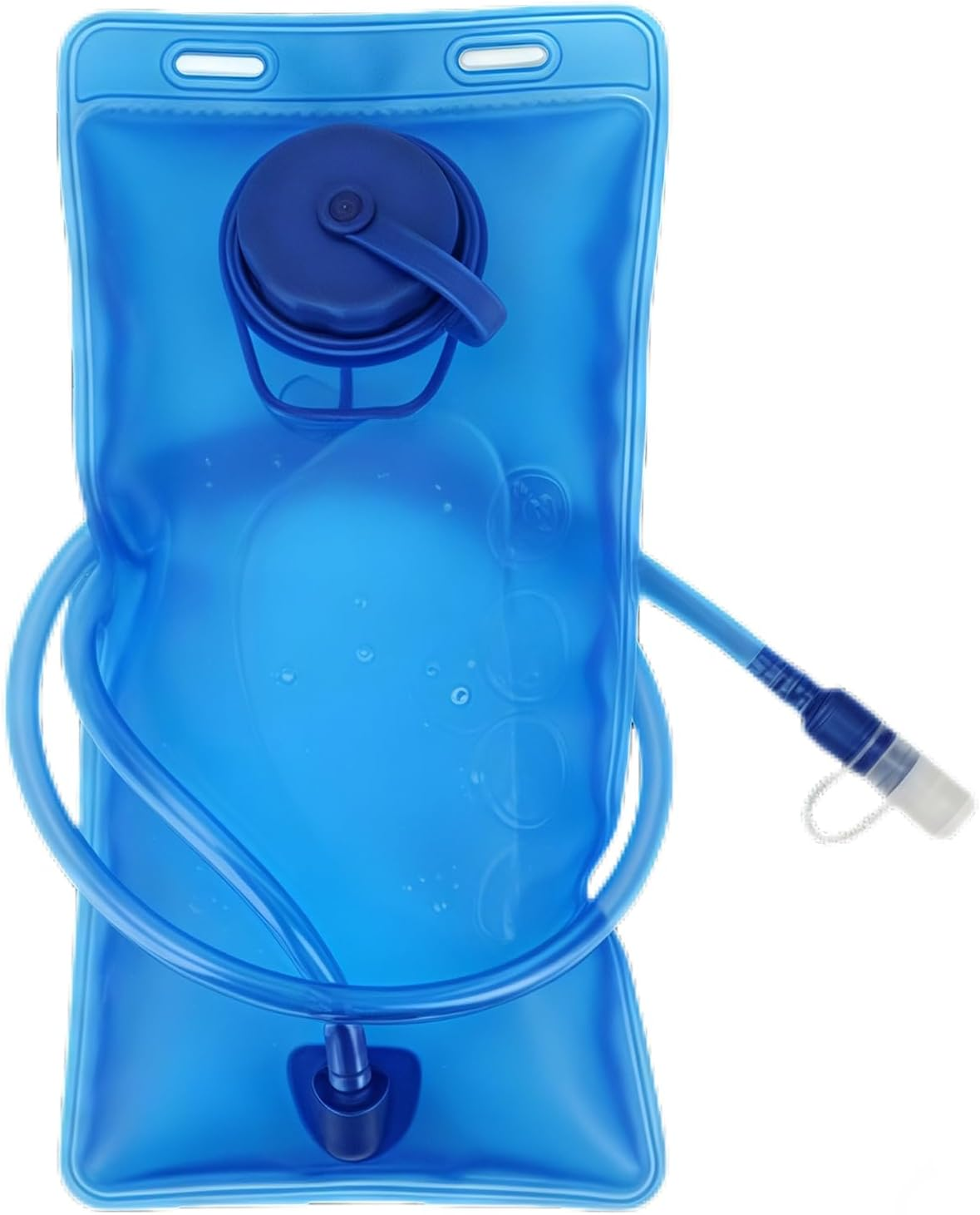 Krtopo Hydration Bladder 2L BPA Free - Leak-Proof Water Bladder with TPE Transparent Bite Valve, Lightweight Foldable Water Bag for Running Cycling Hiking Camping, Military Backpack Reservoir​ image number 1