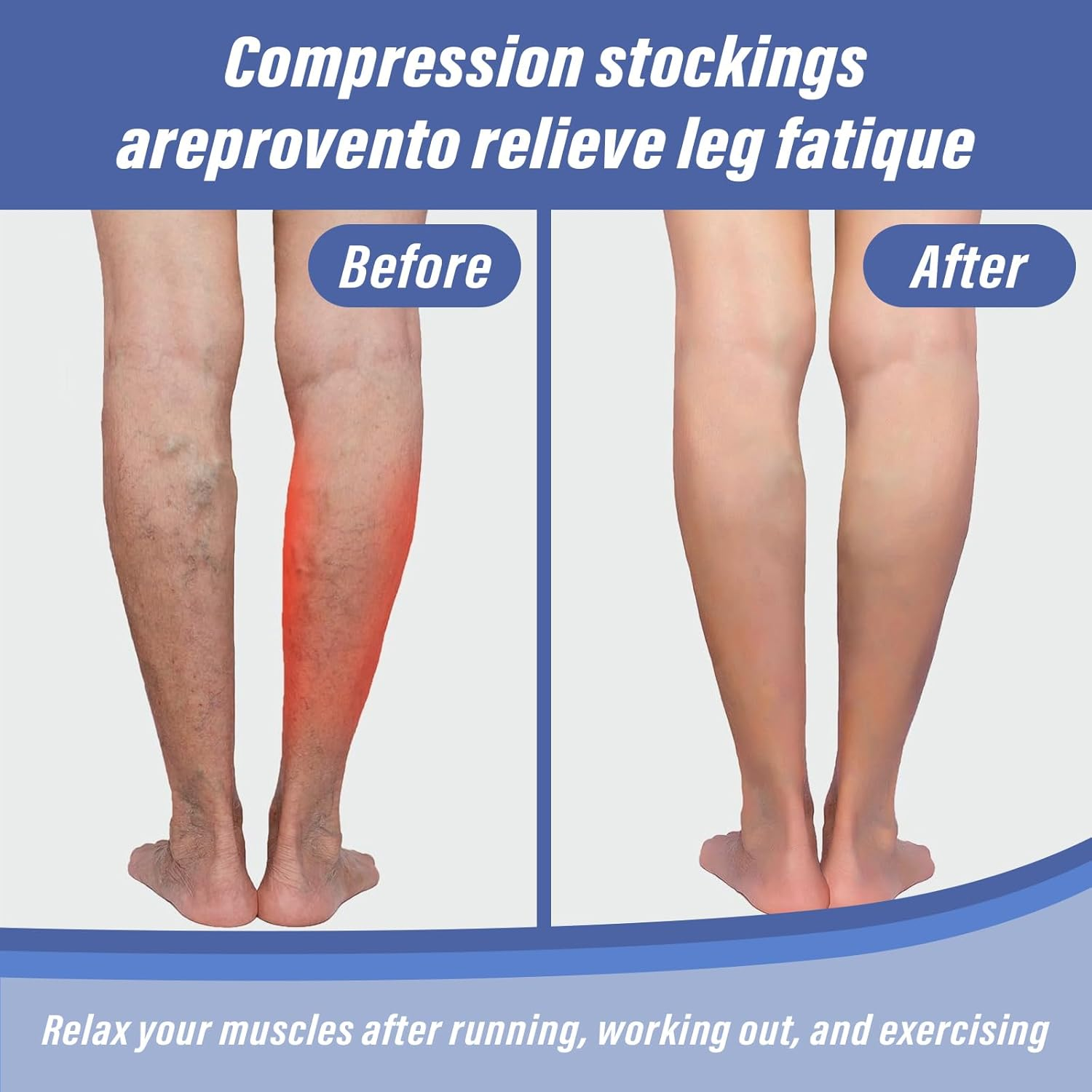 6 Pairs Compression Socks for Men Women Flying - 15-20Mmhg - Flight Calf Support Socks for Circulation Graduated Support Hosiery Bamboo Travel Compression Socks image number 5