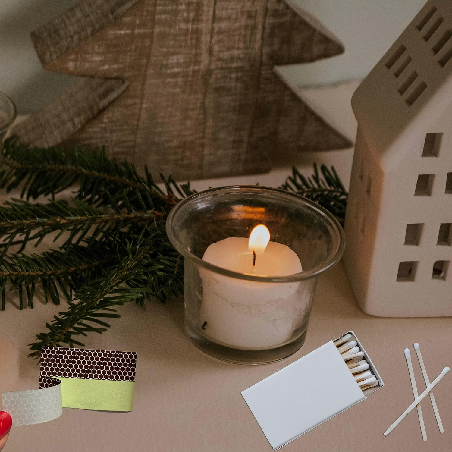 JHZABPO Match Striker Strips, Striker Paper with Adhesive, 2.16" * 0.67"(Pack of 40) image number 5