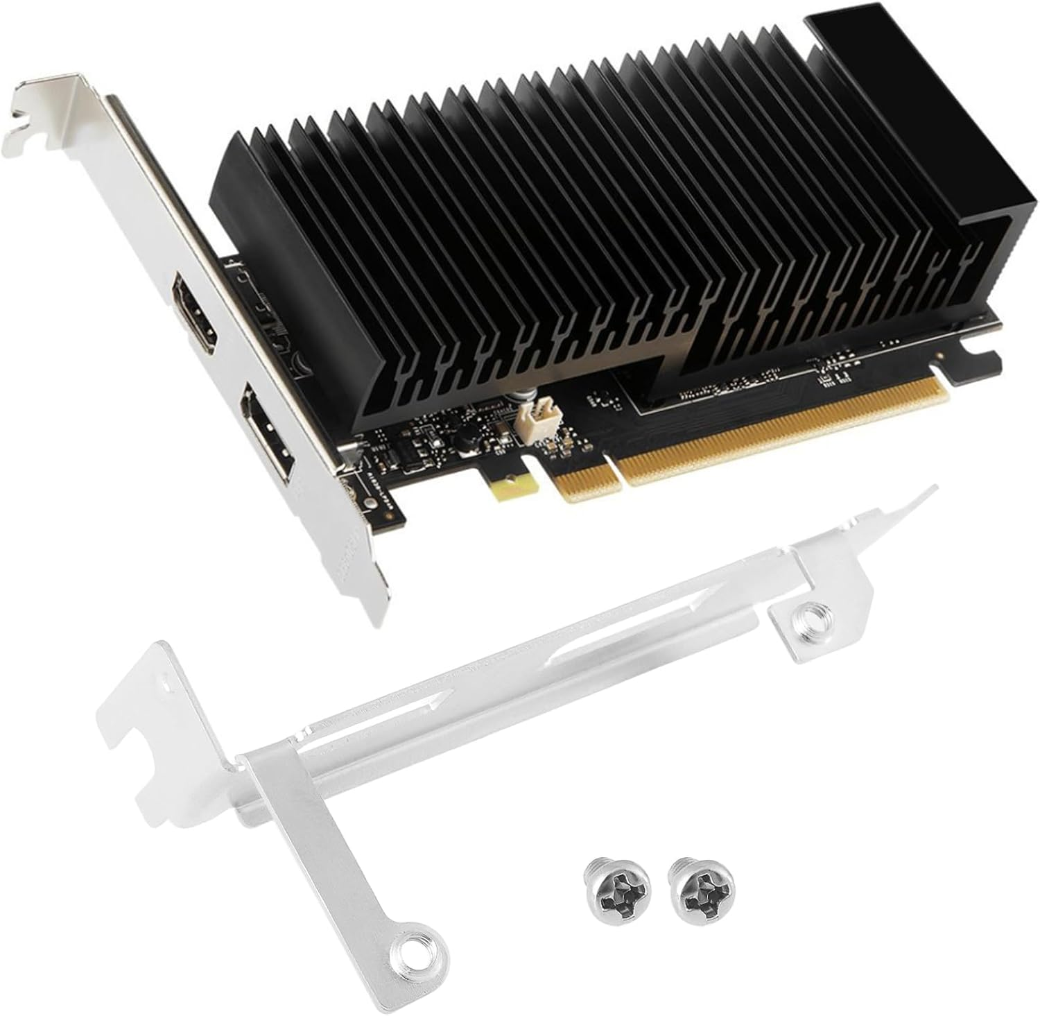 LT Easiyl Computer Half Height Graphics Card Bracket DP+HDMI Barrier Compatible with MSI GT 1030 2GB LP OC image number 3