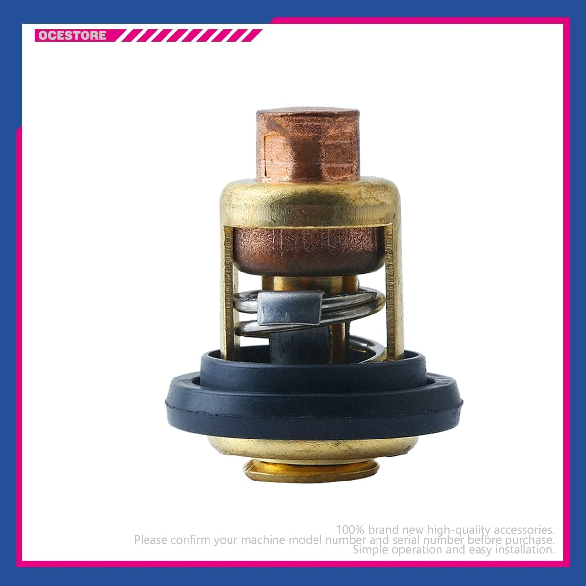 OCESTORE 5005440 Thermostat with Gasket 8330720 Compatible with Mallory Marine Evinrude John-Son Sierra Marine 777260 image number 1