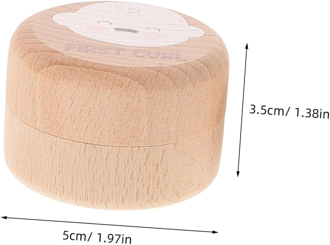 2Pcs Wooden Tooth Memorial Box Cute Keepsake Box for First Lost Tooth Storage for Shower Birthday image number 4