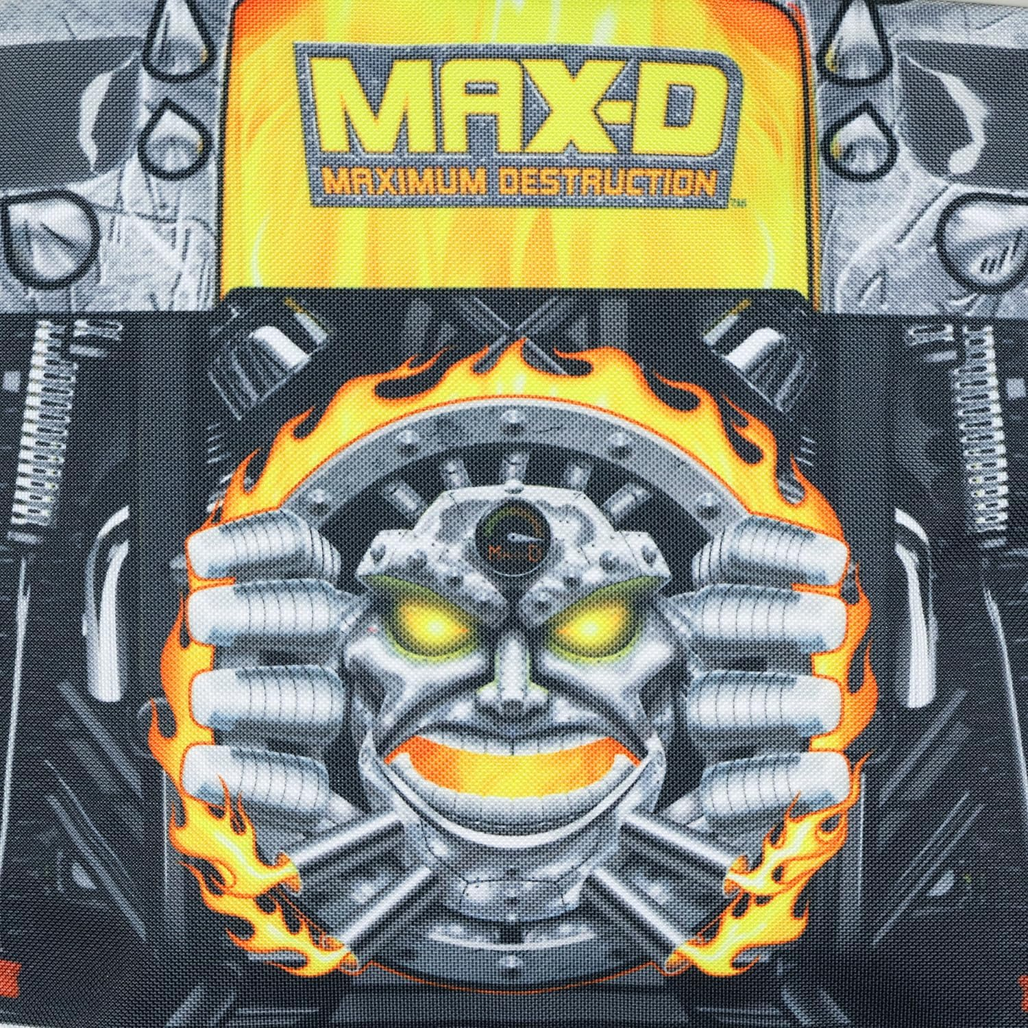 Monster Jam Backpack Max-D Maximum Destruction 3D Monster Truck Kids School Book Bag with Laptop Tech Sleeve