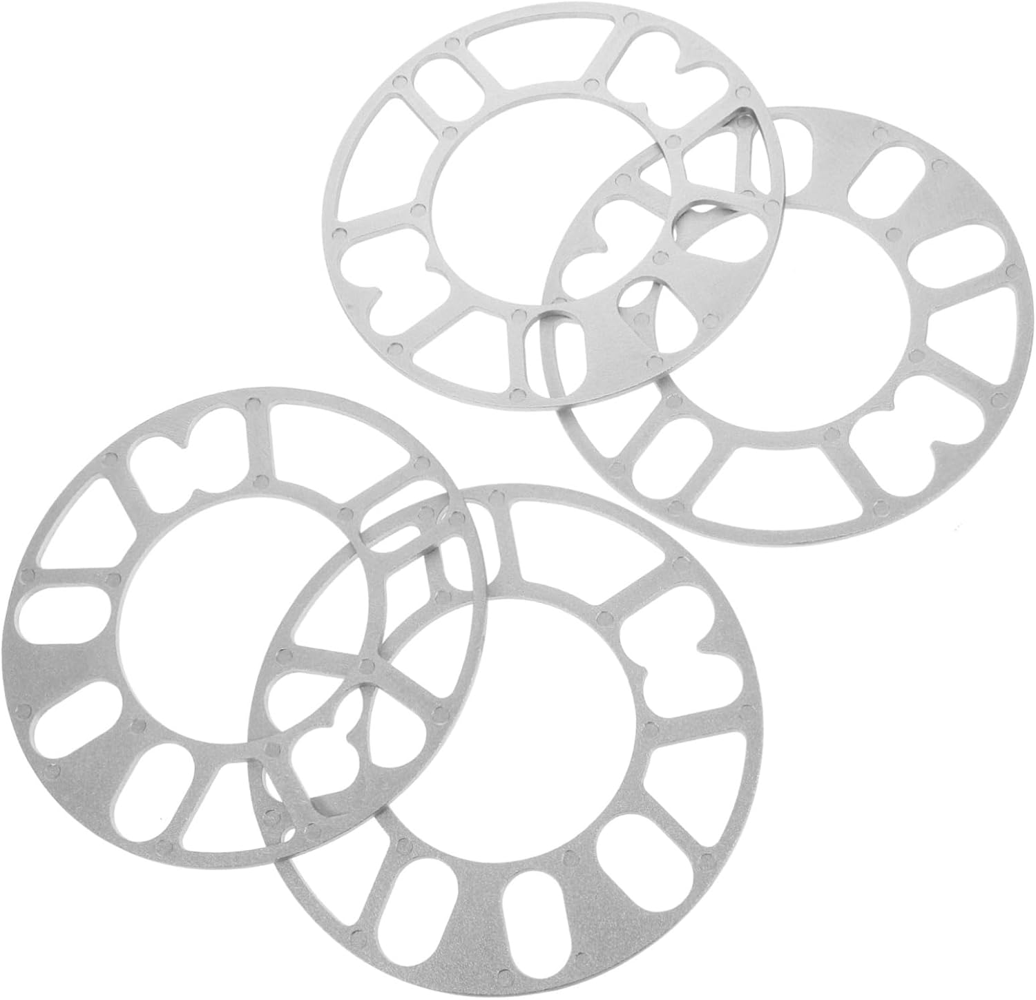 Gatuida 4Pcs Wheel Spacers Shims for Autocar Wheelbase Widening Stop Tyre Rubbing Metal Alloy Wheel Fixing image number 2