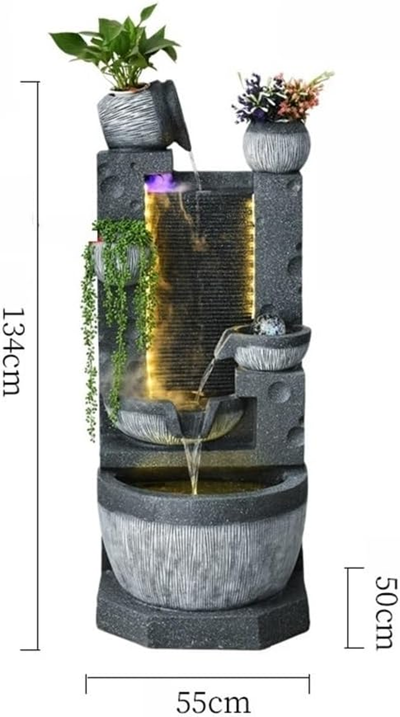Outdoor Fountain Feng Shui Water Curtain Living Room Courtyard Feature European Luxury image number 1