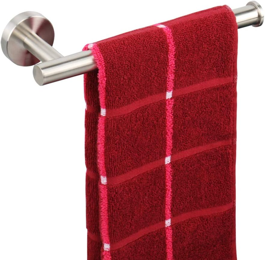 Tocten Hand Towel Holder/Towel Ring - Thicken SUS304 Stainless Steel Bathroom Hand Towel Bar, 9Inch Heavy Duty Wall Mounted Towel Rack Hanger (Polished Chrome)