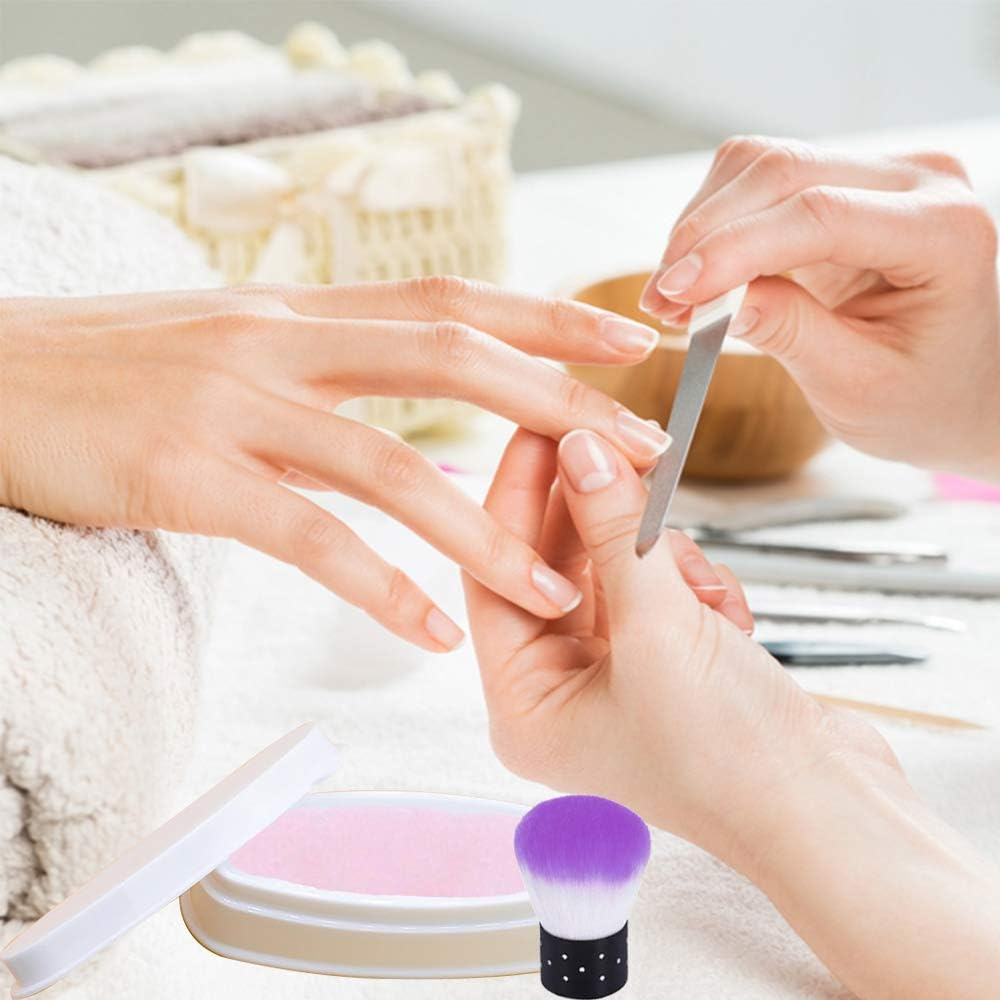 EBANKU Dip Powder Tray, Nail Dip Container Dipping Powder Tray French Nail Smile Line Molding with Cleaning Brush,