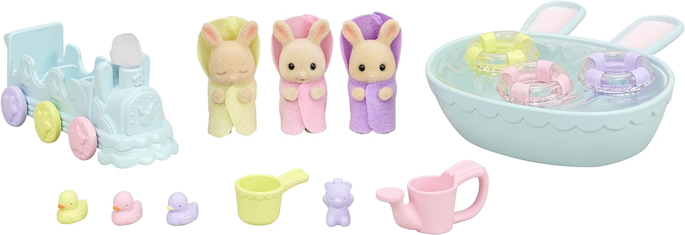 Sylvanian Families - Triplets Baby Bathtime Set image number 3