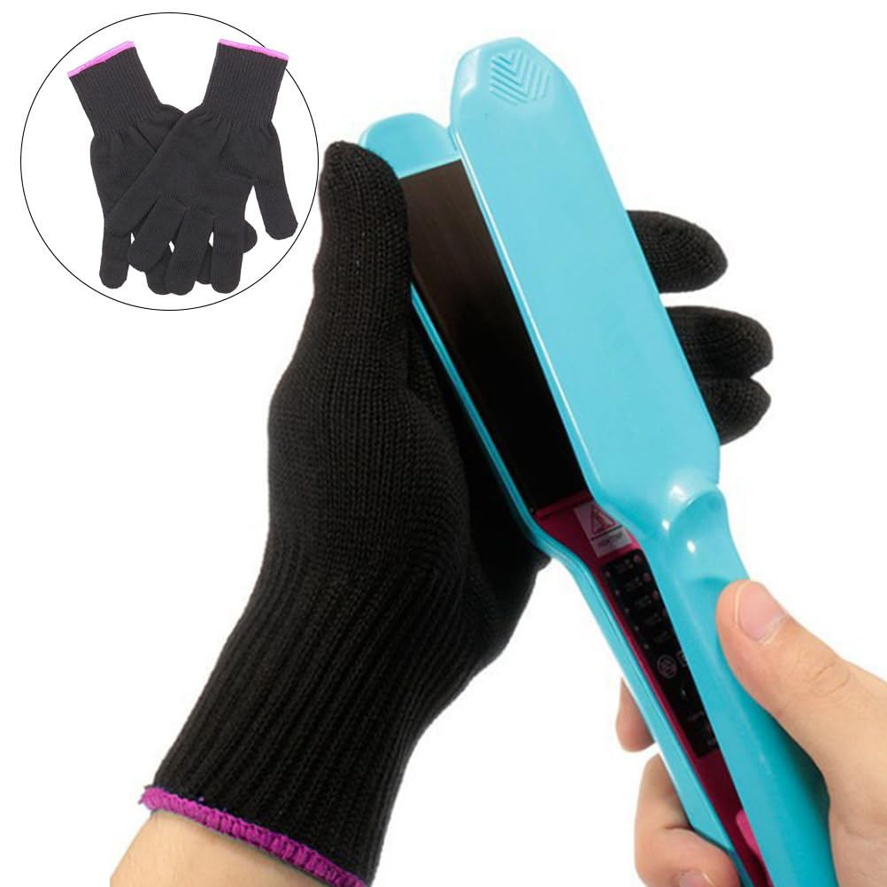 Fc'Noqgn Pack of 2 Professional Heat Resistant Gloves for Curls, Straighteners and Curling Iron Styling Heat image number 6