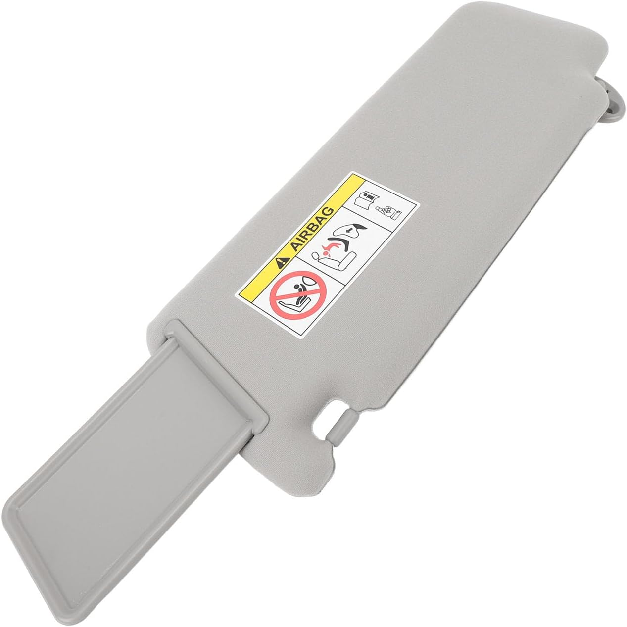 Gray Sun Visor Replacement for Land Cruiser Prado 2010-2023, ABS Elegant Sun Blocking Grey Rear View Sun Shielding Board with Makeup Mirror, Left Driver Side Sun Visor (Right)