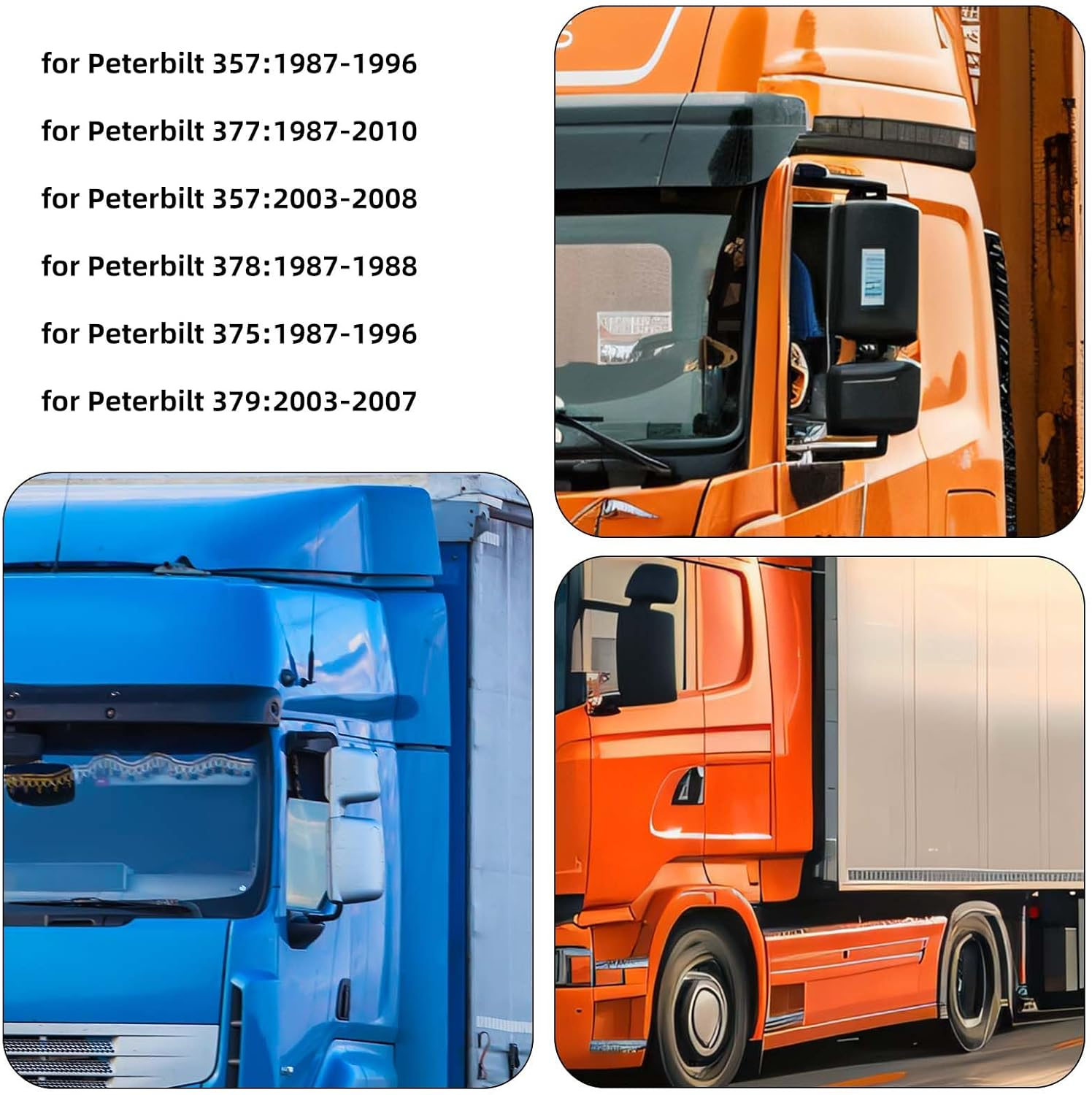 2Pcs Hood Control Cable with 8Pcs Circlips, Hood Release Latch Cable Replacement for Peterbilt 357/375/377/378/379 (1987-2010), Replaces Parts Accessories HLK2047 L92-6000-0718 924-5402 image number 2