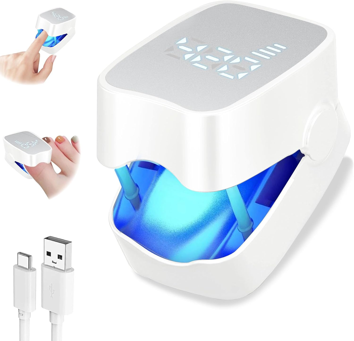 TZEKING Upgrade Nail Fungus Laser Device with Time Display, Nail Fungus Laser with Timer, Nail Fungus Treatment Device for Fingers and Toenails, Nail Fungus Treatment Quick Intensive, Nail Cleaning image number 1