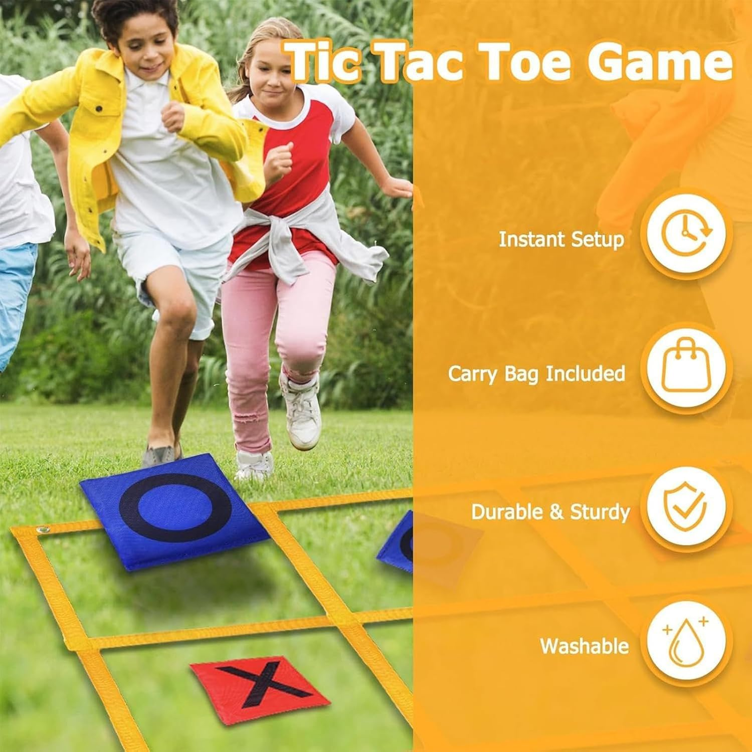 Colorful Bean Bag - Speed and Agility Training Ring Game | Wooden Toss Indoor Game | Tossing Bean Bag Outdoor | Interactive Tossing Fun Family Activities, Enjoy Indoor Play for Patio Pi image number 3