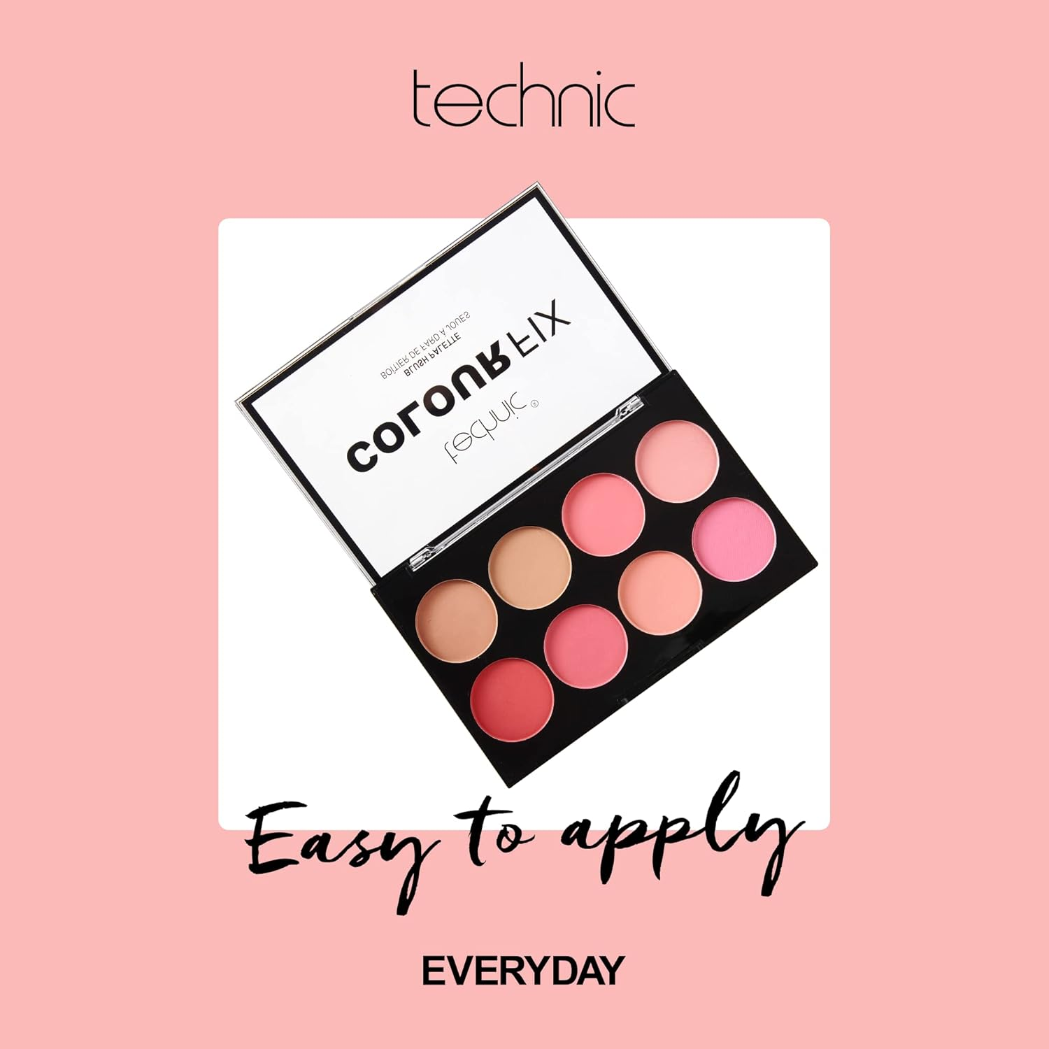 Technic Colour Fix Pressed Powder 8 Colour Blush Palette image number 1