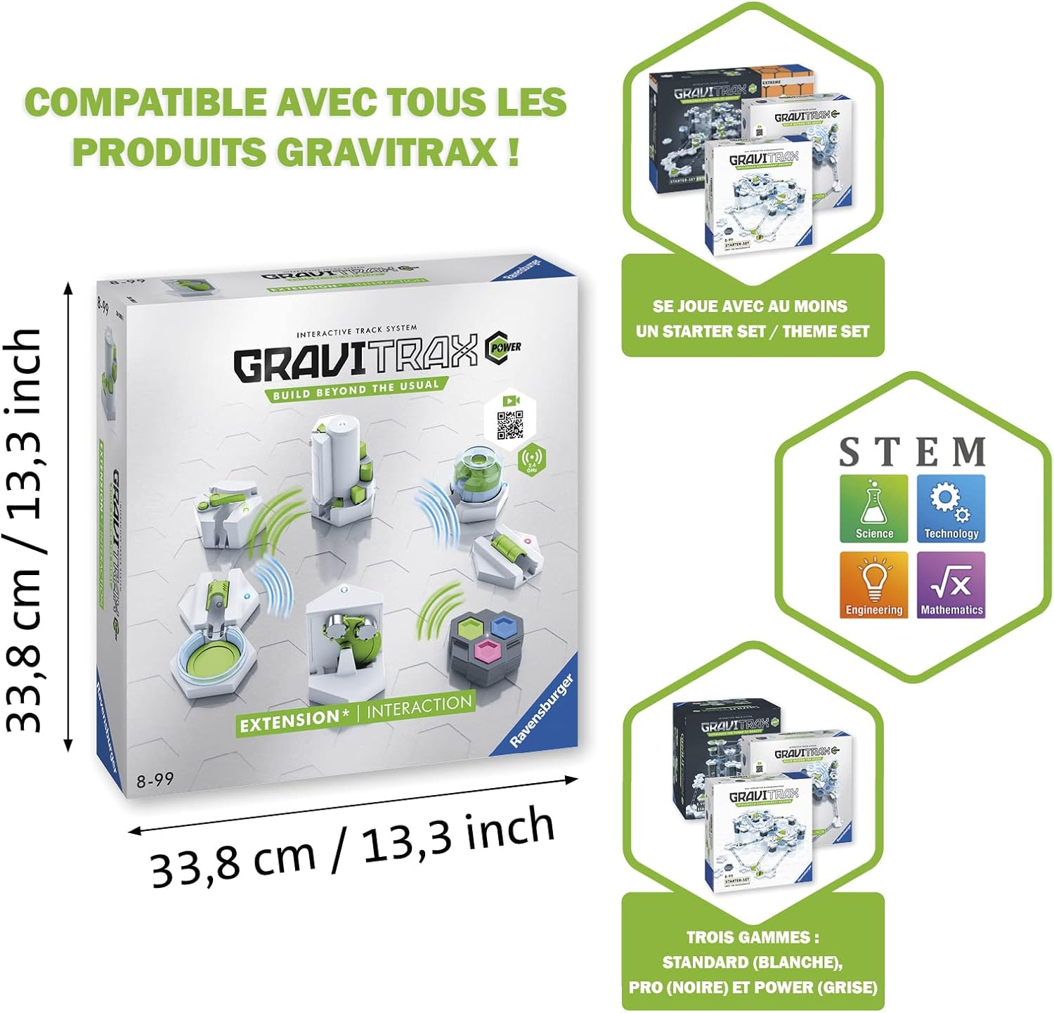 Gravitrax Power Extension Interaction for Kids Age 8+ &ndash; STEM Marble Run Accessory Set with Motorized Elements for Advanced Gravity Track Fun image number 5