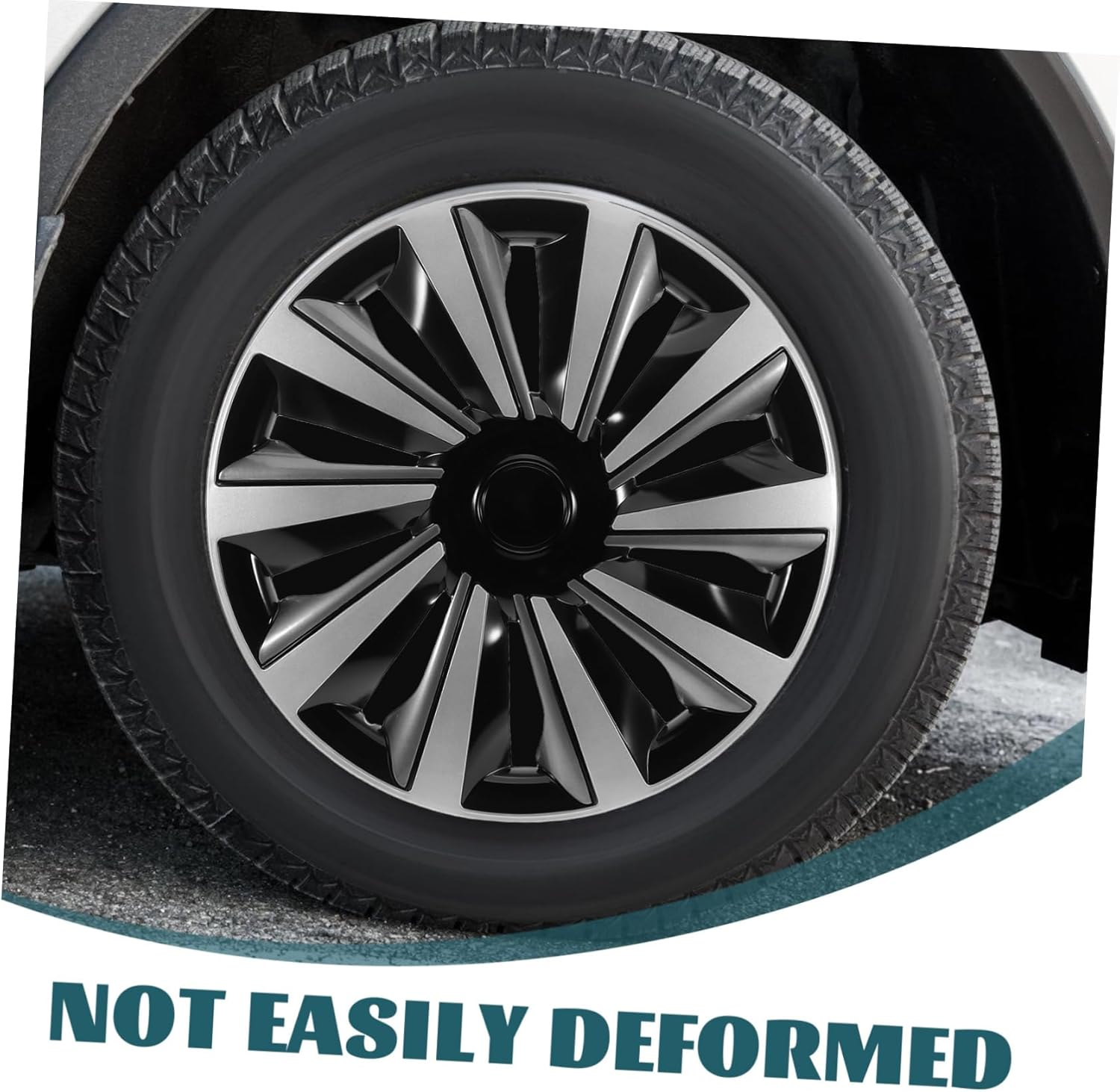 Generic Car Wheel Hub Covers Rim Protection Hubcaps for Stylish Vehicle Appearance Easy Installation Durable Material for City Rural Driving image number 1