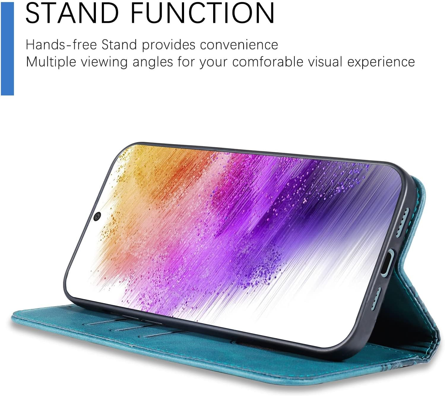 Case for Samsung Galaxy A13 4G/A13 5G/M13 5G/A04S/A04, Shockproof PU Leather Flip Folio Cover with Card Slots, Magnetic Wallet Case for Samsung Galaxy A13, Green image number 1