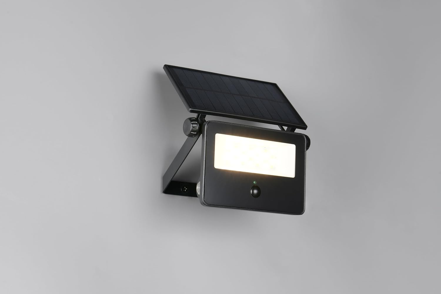 Reality Leuchten Moura R22109132 LED Outdoor Wall Light Aluminium Black Matt Plastic Glass Includes 10 Watt LED Motion Sensor Light Colour Adjustable image number 1