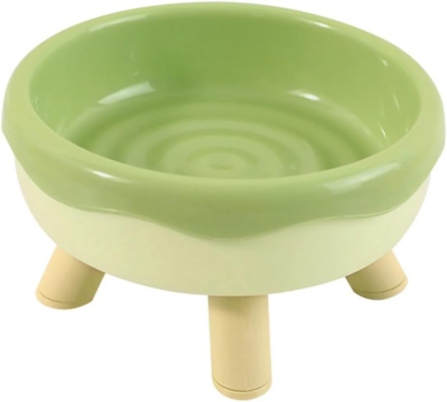 AIMALL Elevated Cat Bowl Donut Design | Anti-Knock High Bowl for Cats & Dogs | Ergonomic Pet Feeding Bowl | Non-Slip Food & Water Basin | Cervical Spine Protection | Sizes: 5.6 X 3.3 Inches