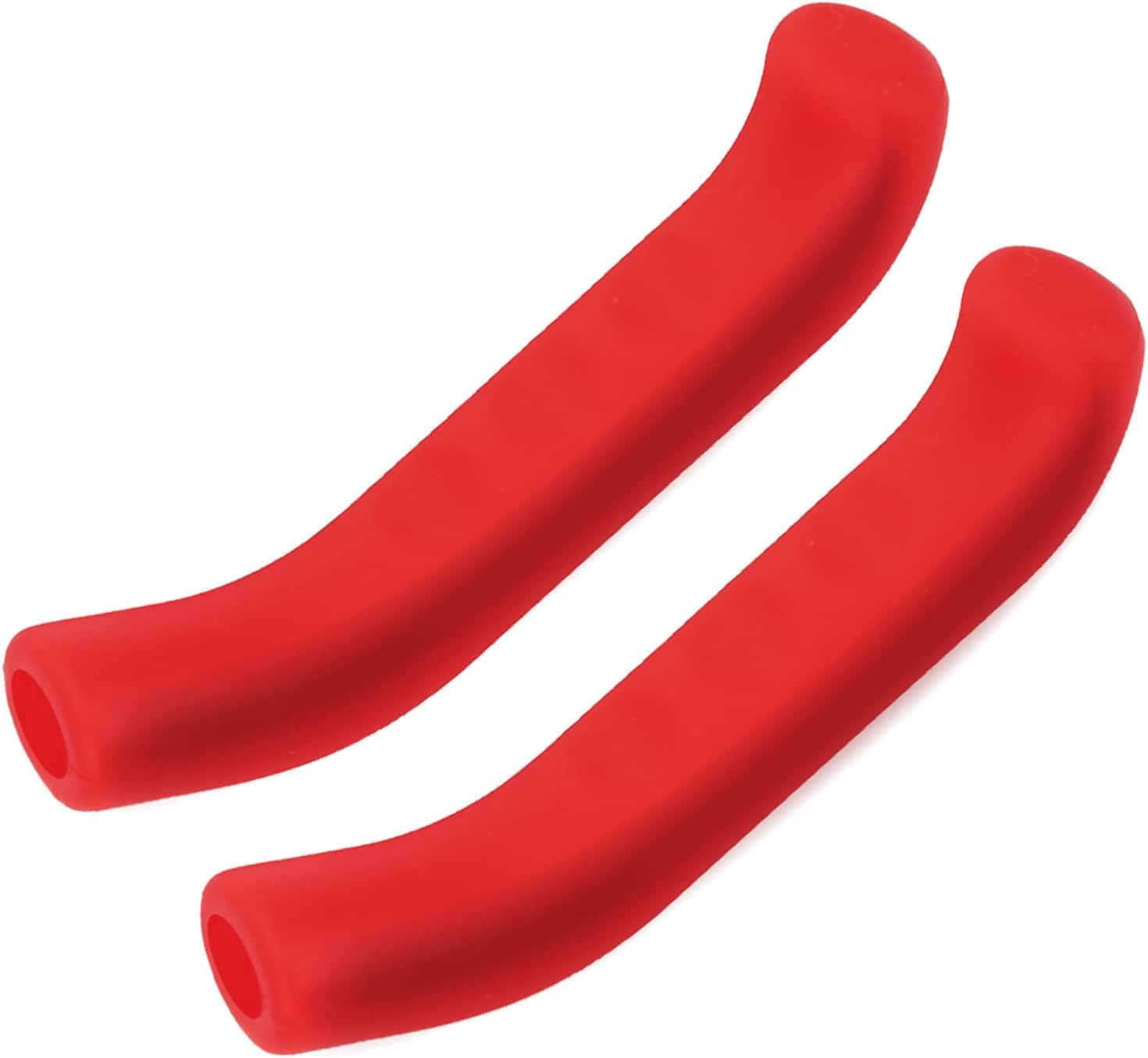 Bikes Brake Lever Cover Silicone Grips, anti Slip Waterproofed Protector for Cycling Accessory - Red image number 4
