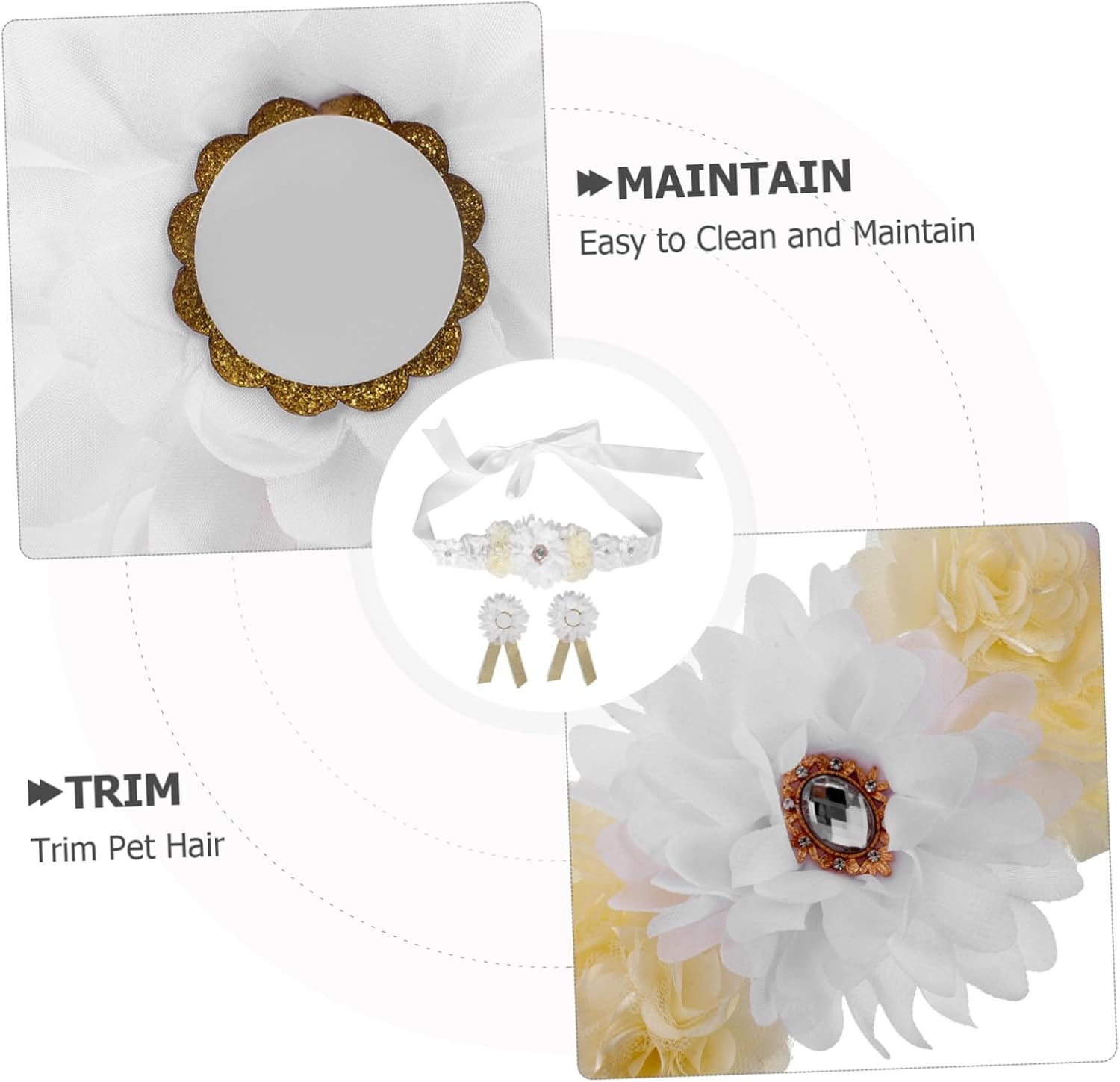 Ibasenice Adjustable Floral Pregnancy Sash Belt for Shower and Maternity Support Gentle Belly Compression Maternity Sash Keepsake for Bridal Party and Photoshoot Accessory image number 1