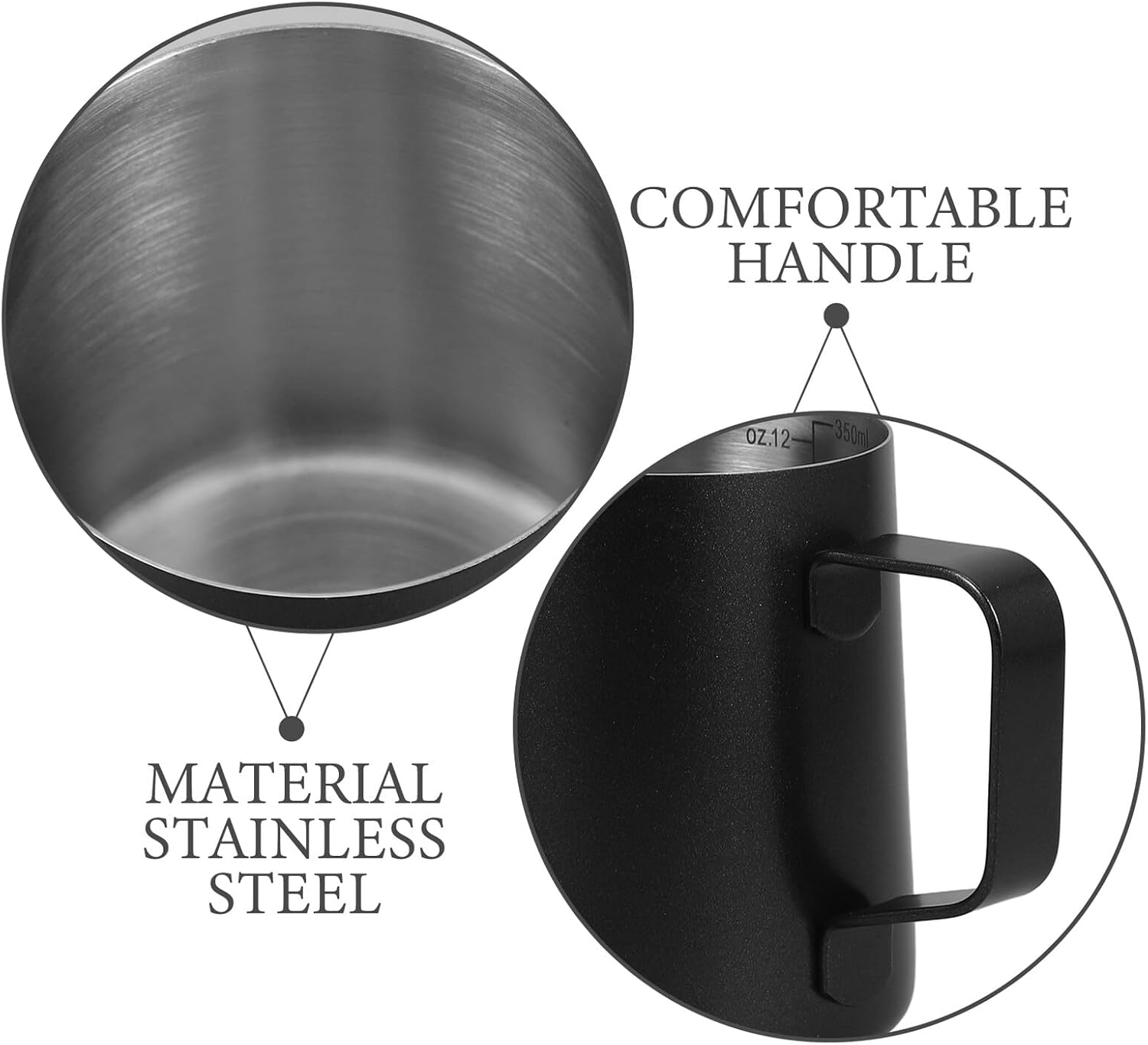 TOBBOMEY Gooseneck Coffee Kettle Stainless Steel Manual Pour-Over Pot with Fine Spout for Home Brewing Hand Drip Coffee Tea Milk and Precise Water Flow Control image number 5