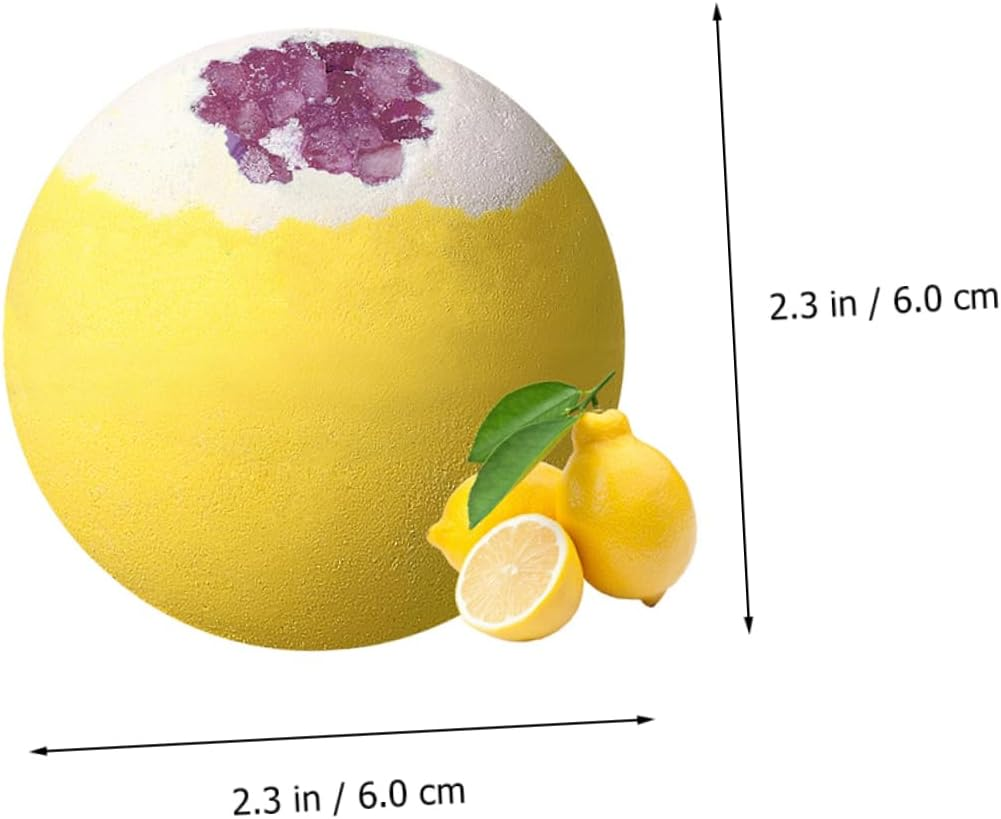 6Pcs Boys and Girls Bubble Natural Bath Salt Balls Adorable Two-Tone Spa Balls image number 6