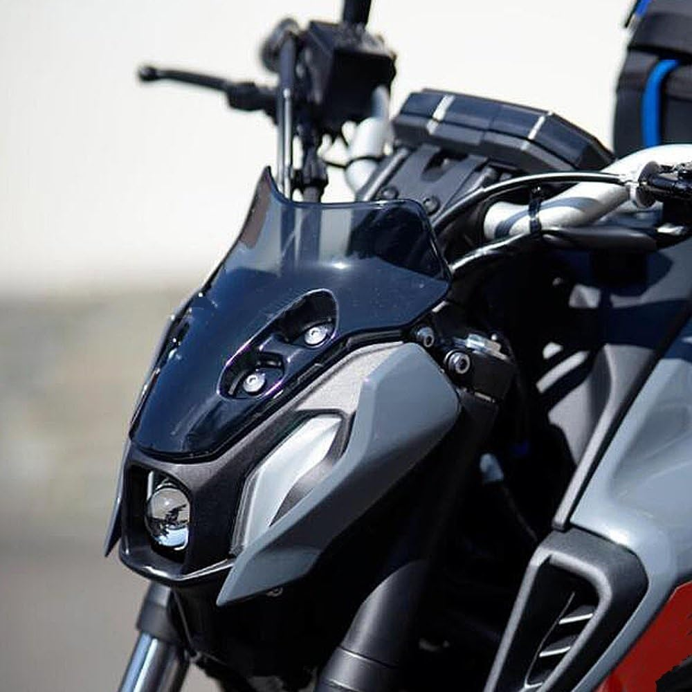 Motorcycle Accessories for Y&Amaha for MT07 2021 2022 Windscreen Motorcycle Windshield Deflectors Wind Shield Screen Protector Parts (Color : Black) image number 1