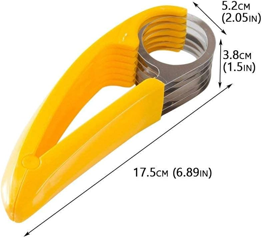 Guyuyii Banana Slicer Tool for Kids | Safer than Knife ABS Plastic + Stainless Steel Cutter for Cereal, Oatmeal & Dehydrator Chips | Uniform Slices for Healthy Snacks | Dishwasher Safe Kitchen Gadget image number 6