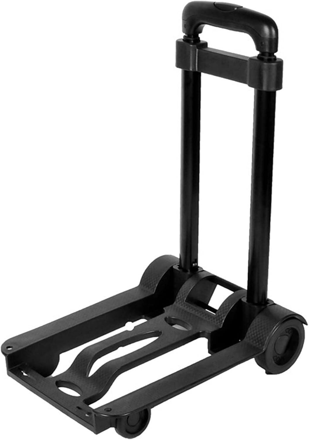 Xinyee Folding Luggage Cart Lightweight Compact Folding Travel Trolley Hand Cart Luggage Folding Trolley Folding Hand Cart Travel Trolley for Luggage Personal Travel image number 1