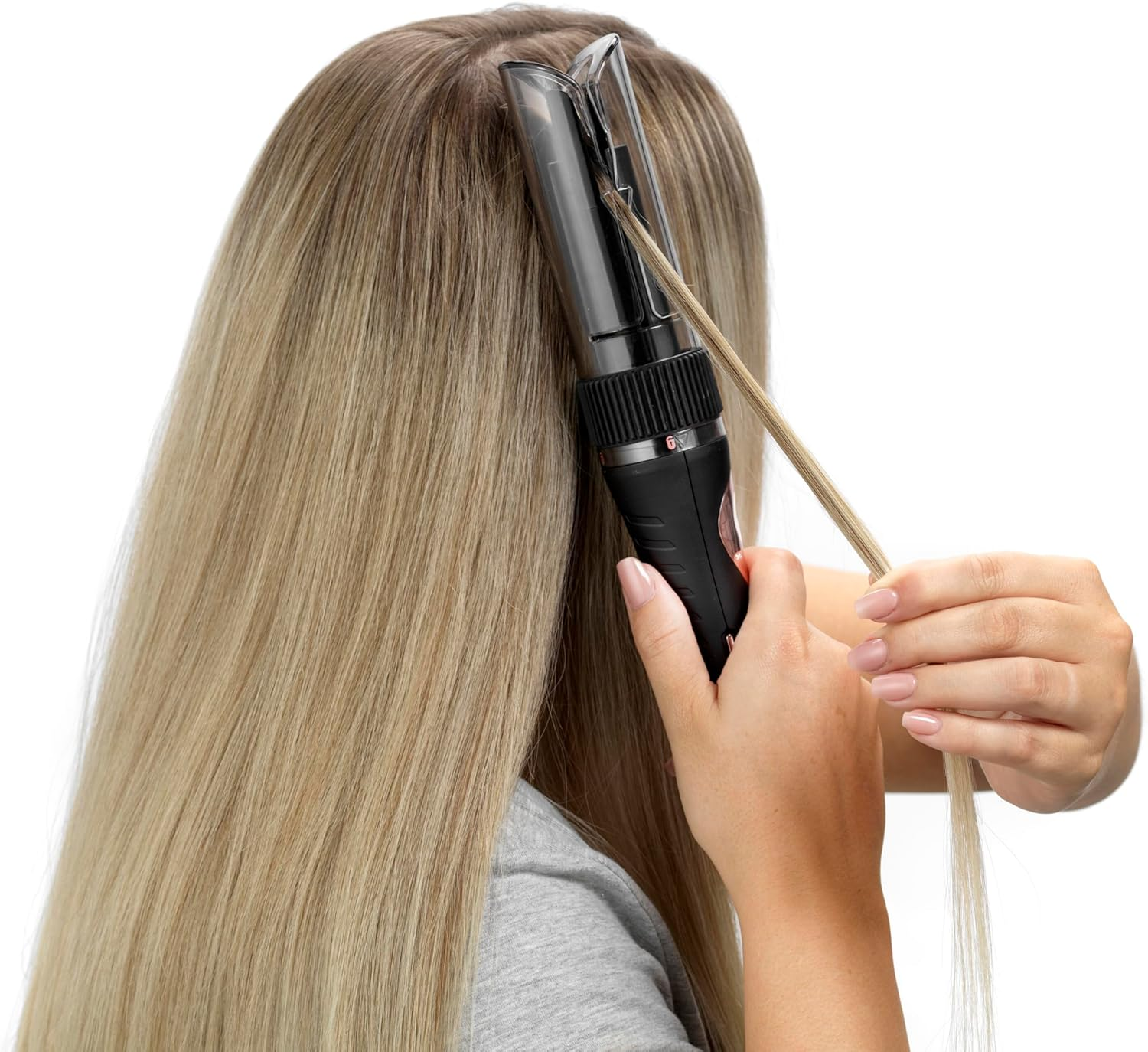 Babyliss Curl Secret Lite Automatic Curls - Fast and Effortless Curls with 5 Temperature Settings up to 210&deg; - Black and Rose Gold C1031E image number 4