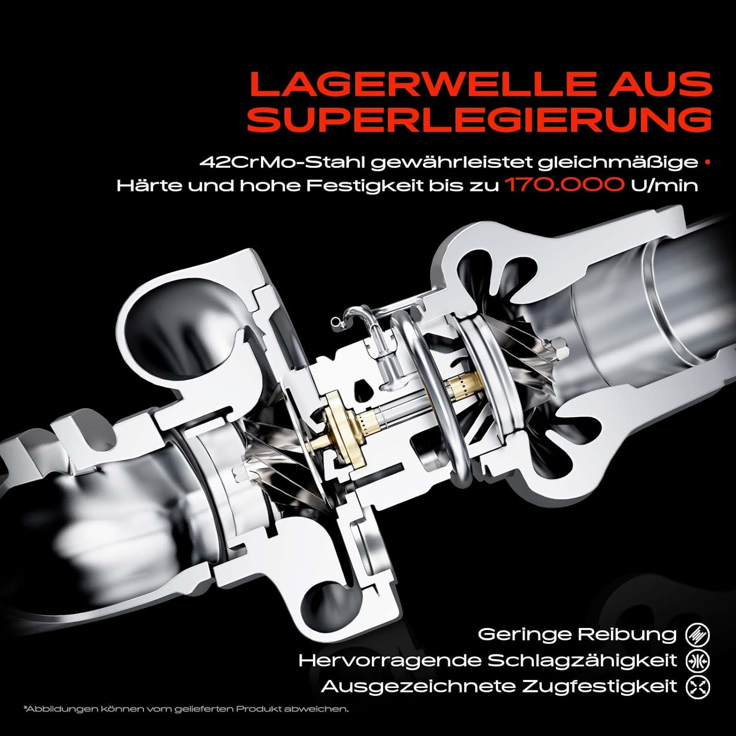 Frankberg 1 X Turbocharger Diesel Compatible with Nemo Box AA 1.4L 2008-2010 Nemo Estate 1.4L 2009-2010 Bipper AA 1.4L 2008-2024 Bipper Tepee 1.4L 2008-2024 Replace# 9661557 480 image number 4