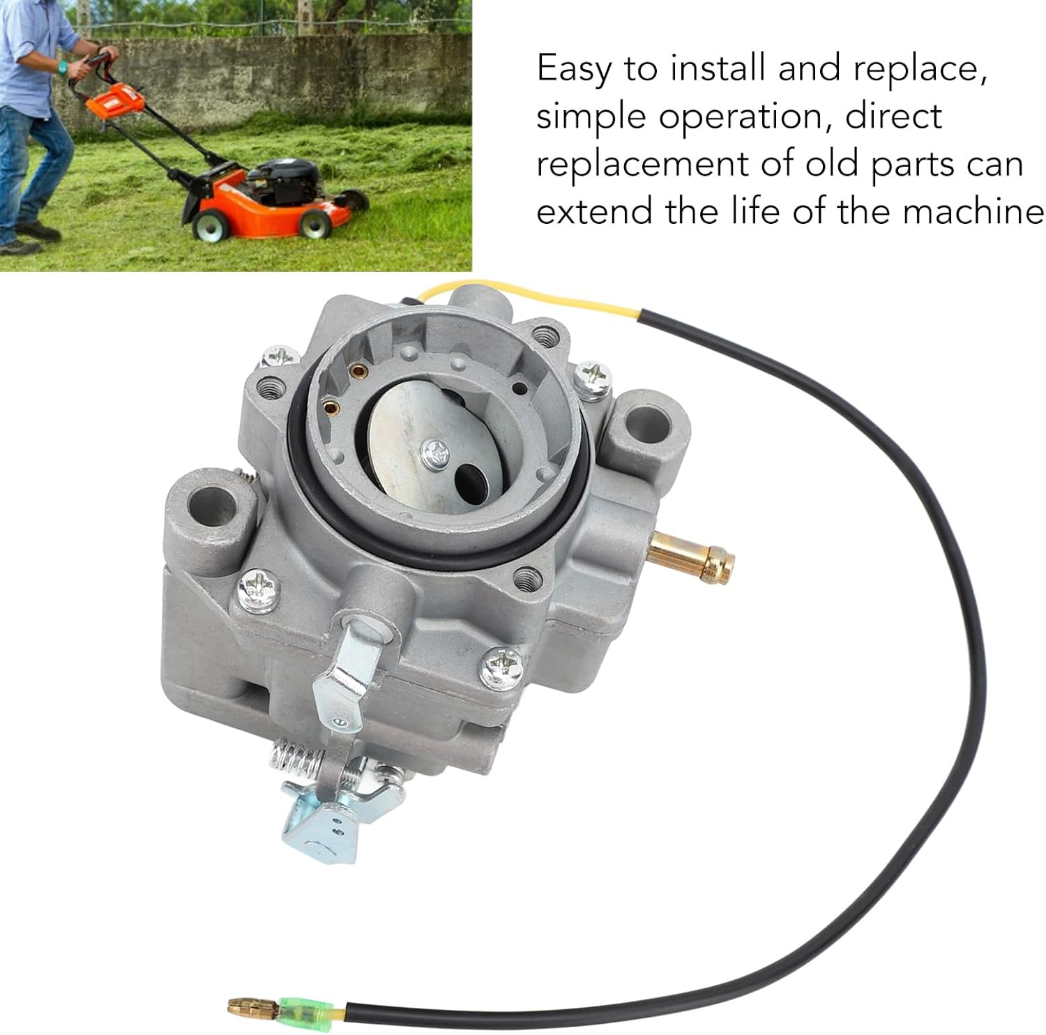 Carburetor Kit Assembly for FD620D MIA11386 MIA12362, 15004-0799 Engine Carb with Paper Pads, Lawn Mower Carburetor Carb Replacements image number 1