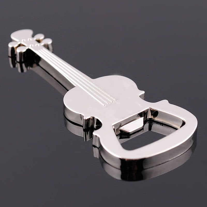 Guitar Beer Bottle Opener Funny Creative Gifts for Boyfriend Husband Christmas Birthday Gifts for Him Her Guitar Shaped Bottle Opener for Music Guitar Lover image number 1