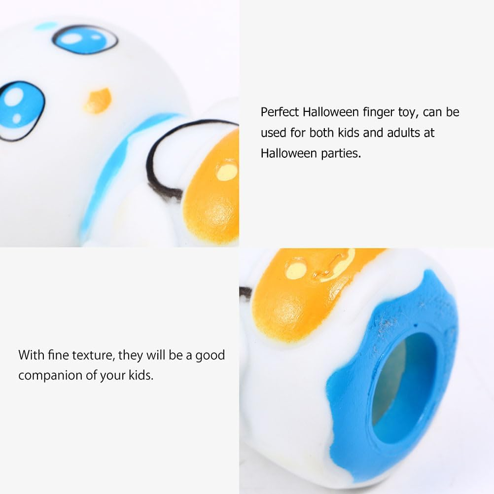 Totority Halloween Finger Puppets - 10Pcs Finger Puppets for Kids Halloween Articulated Fingers Goodie Bag Fillers