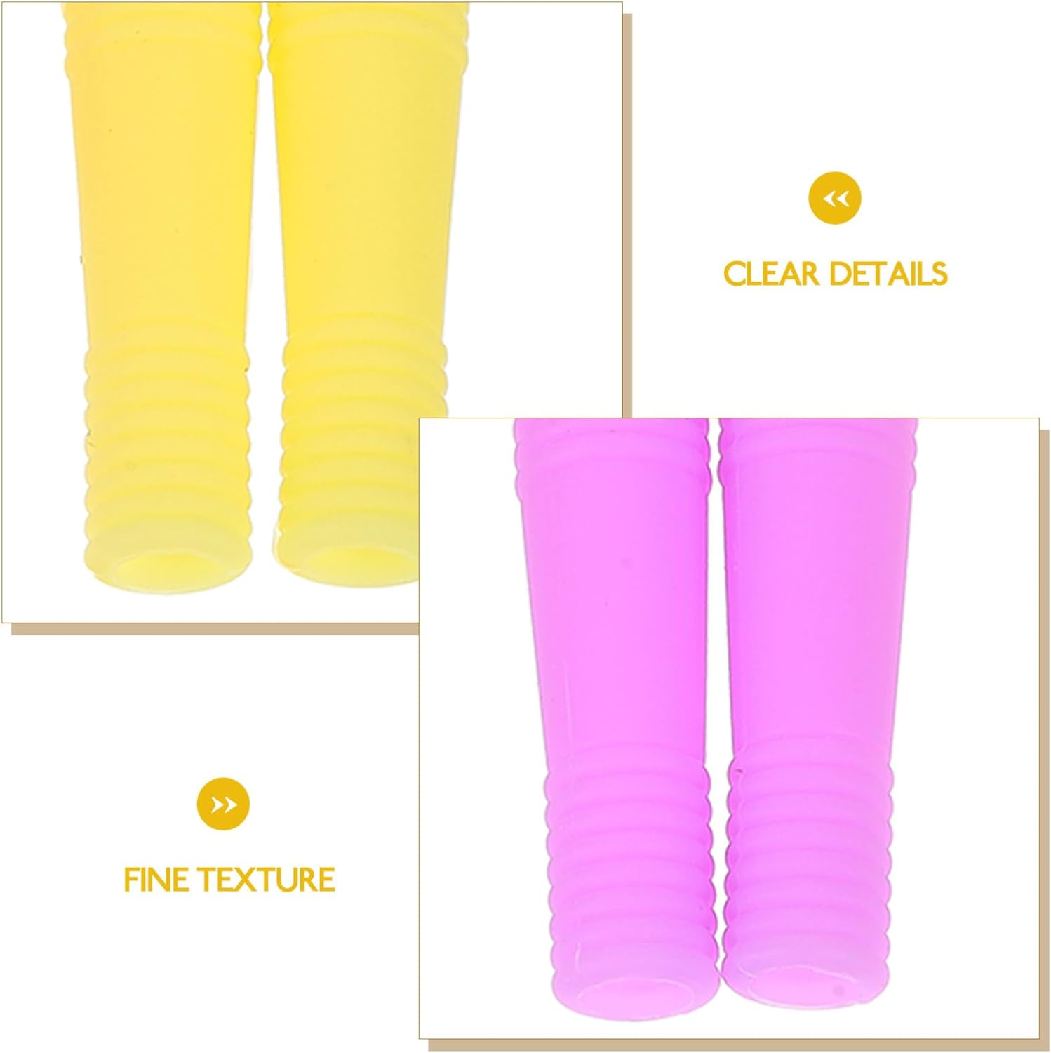 Healeved Nail Scissor Handle Covers Cuticle Cutter Handle Cover Silicone Material for Easy Handling Random Color image number 1